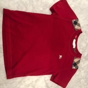 Children’s Burberry T-shirt - red